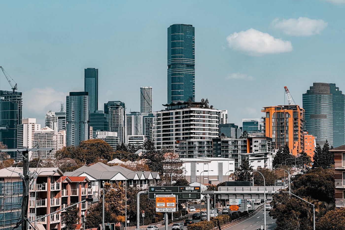 Parramatta skyline with new residential and office towers